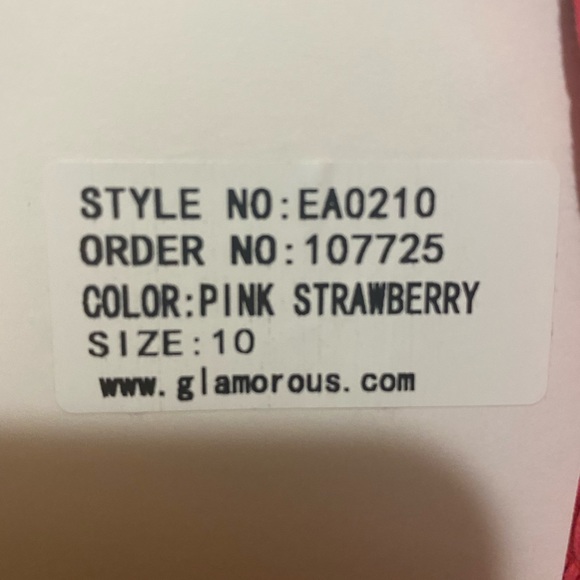 Glamorous: strawberry pink jumpsuit! Size 10-UK/6-US - Picture 4 of 4